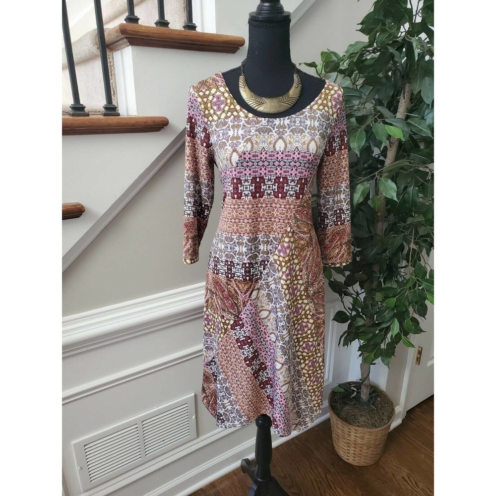 New Directions Petite Women Floral Midi Dress PM